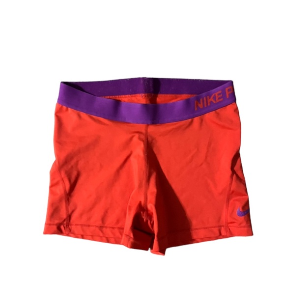 Nike Pants - Nike Pro Womens Spandex Shorts Red Purple Size Large Stretch Dri-Fit
